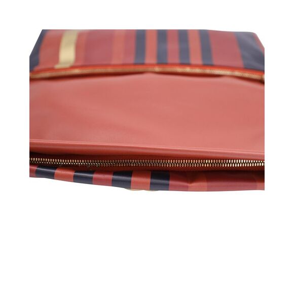 Pre Loved Chanel Paris-Greece Striped Clutch in Brown Leather Women Brown | - Picture 5 of 8